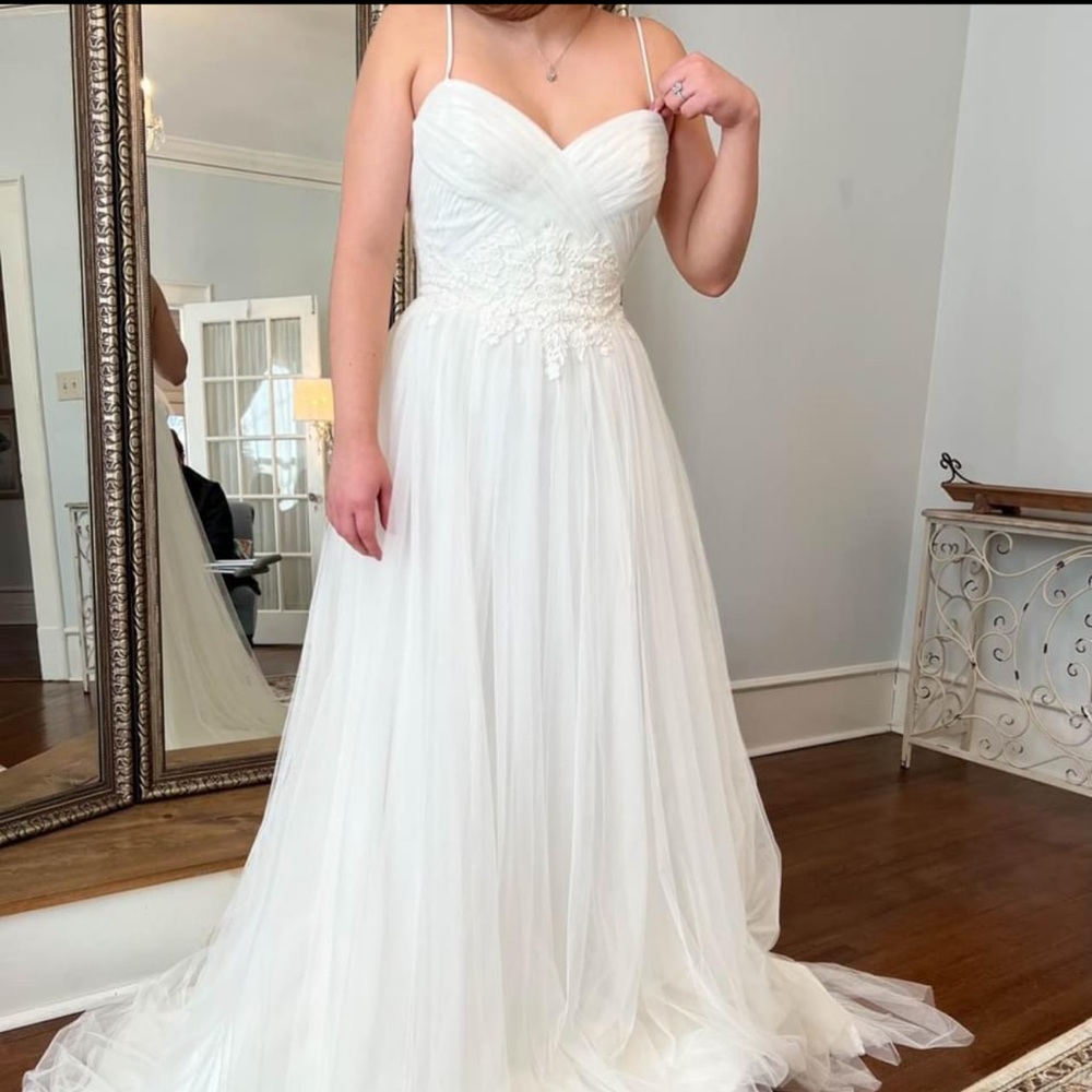 A-line Tulle Wedding Dress